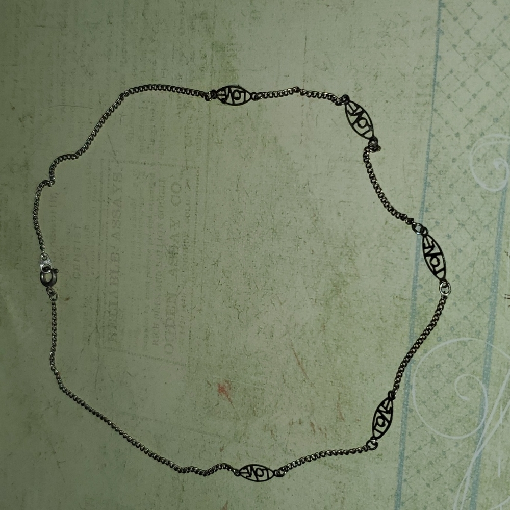 Vintage Sentimental Love Themed 15.5" Choker Necklace